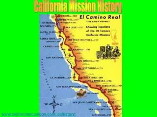 California Mission History