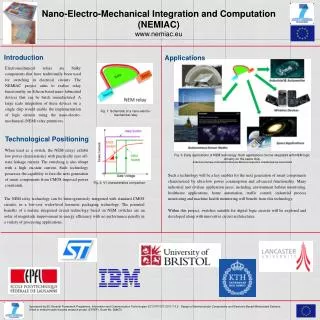 Nano-Electro-Mechanical Integration and Computation (NEMIAC) nemiac.eu