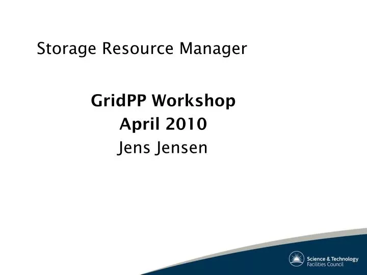 storage resource manager