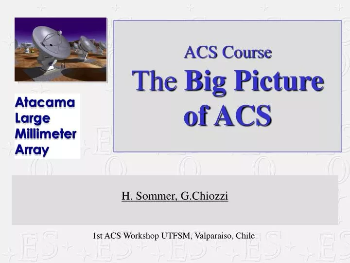acs course the big picture of acs