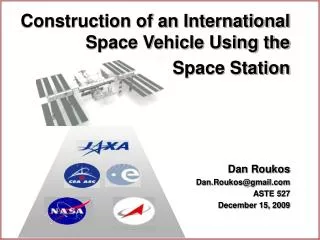 Construction of an International Space Vehicle Using the Space Station Dan Roukos