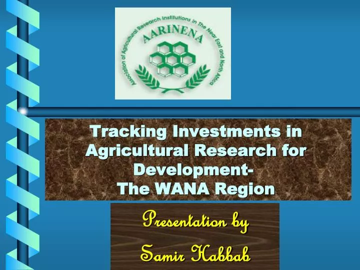 tracking investments in agricultural research for development the wana region