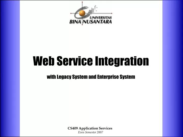 web service integration