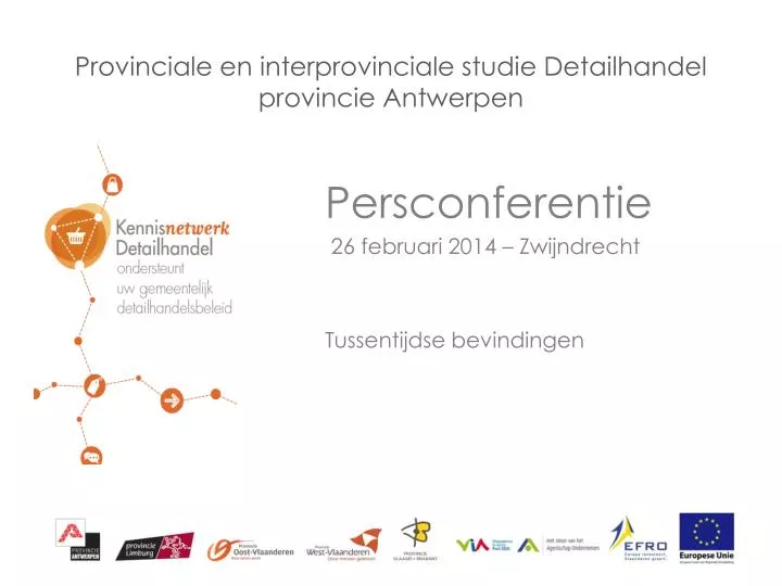 provinciale en interprovinciale studie detailhandel provincie antwerpen