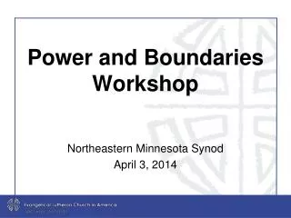 Power and Boundaries Workshop