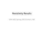 Resistivity Results - slide 1