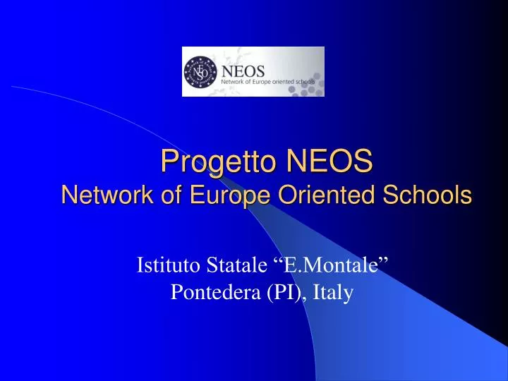 progetto neos network of europe oriented schools