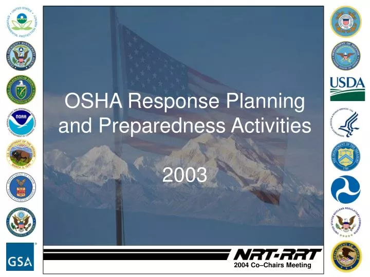 osha response planning and preparedness activities 2003