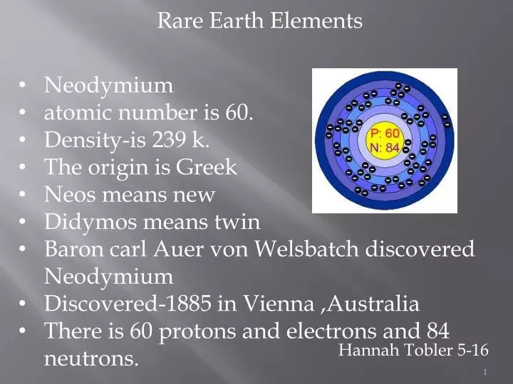PPT - Rare Earth Elements PowerPoint Presentation, free download -  ID:4422760