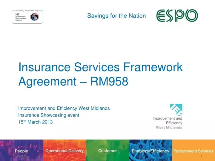 insurance services framework agreement rm958