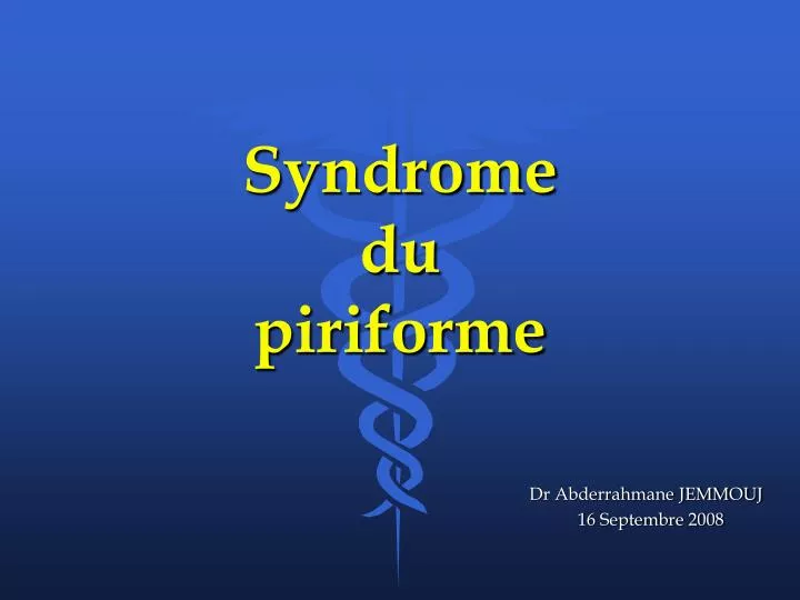 syndrome du piriforme