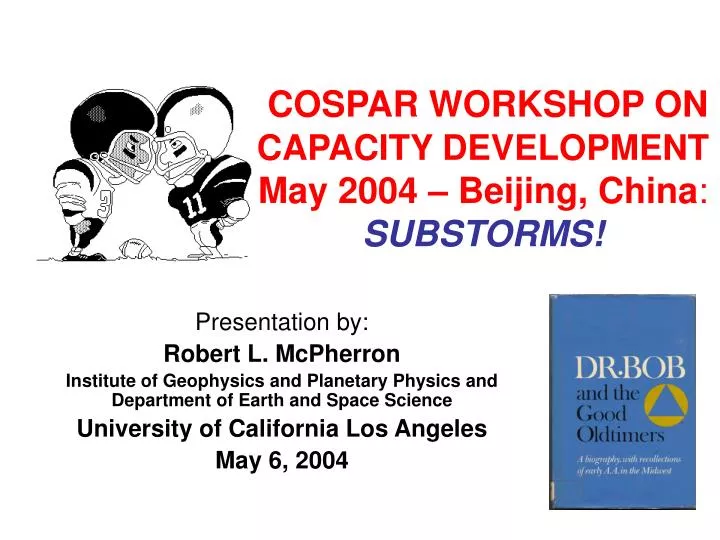 cospar workshop on capacity development may 2004 beijing china substorms