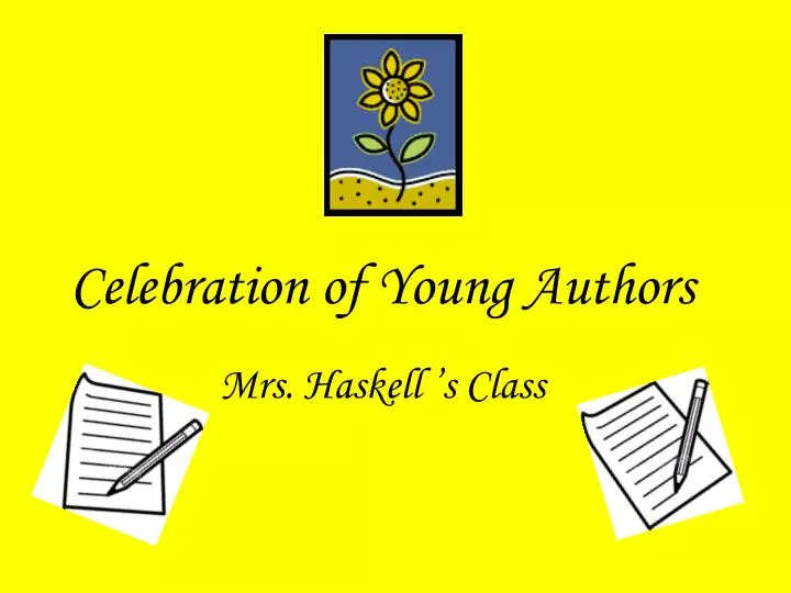 celebration of young authors