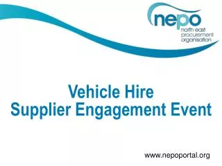 Vehicle Hire Supplier Engagement Event