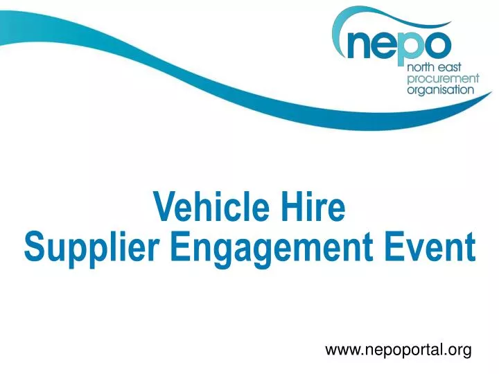vehicle hire supplier engagement event