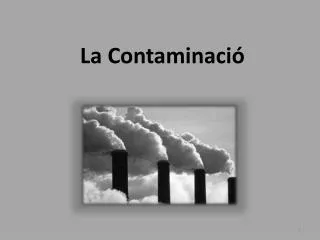 la contaminaci