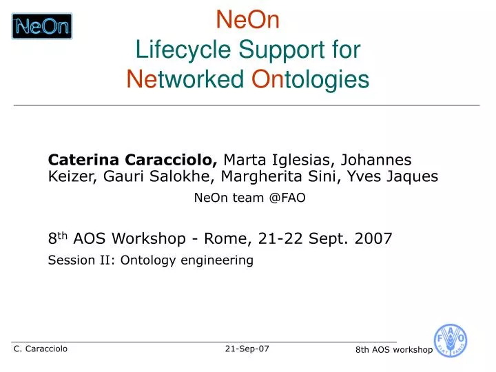 neon lifecycle support for ne tworked on tologies