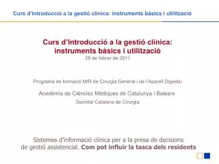 curs d introducci a la gesti cl nica instruments b sics i utilitzaci