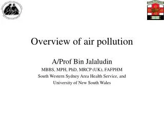 Overview of air pollution