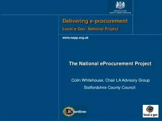 Delivering e-procurement