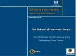 Delivering e-procurement - slide 1