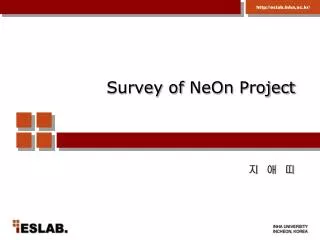Survey of NeOn Project