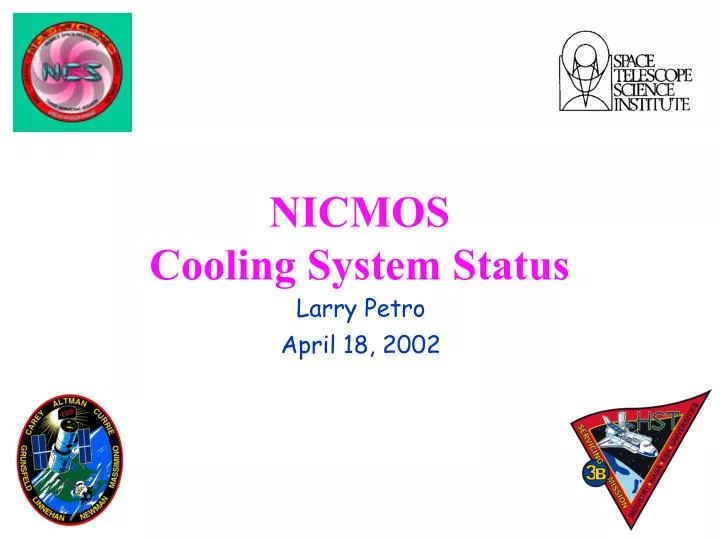 nicmos cooling system status