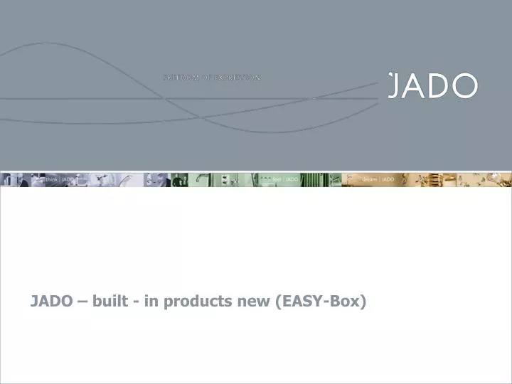 jado built in products new easy box