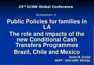 33 rd ICSW Global Conference Symposium 4