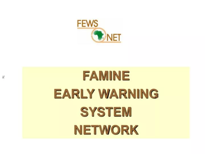 famine early warning system network