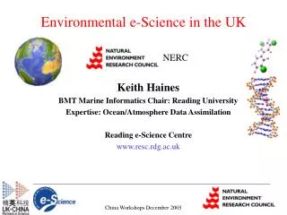 Environmental e-Science in the UK