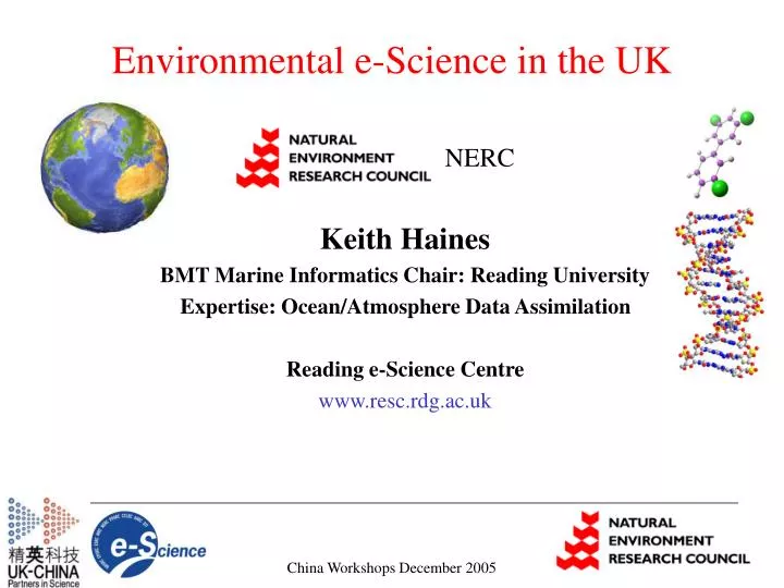 environmental e science in the uk