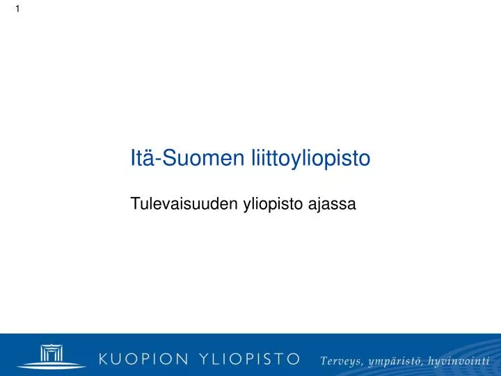 it suomen liittoyliopisto