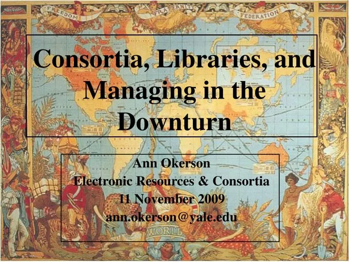 consortia libraries and managing in the downturn