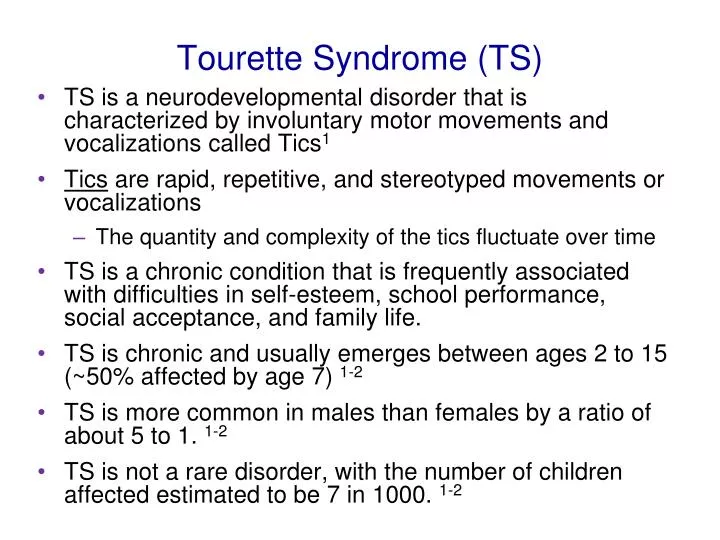 tourette syndrome ts