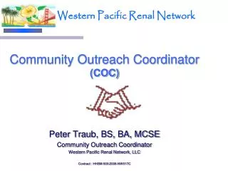 Community Outreach Coordinator (COC)