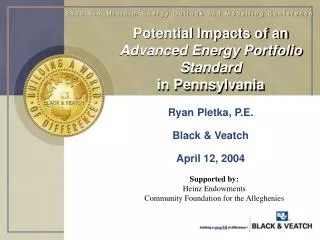 Potential Impacts of an Advanced Energy Portfolio Standard in Pennsylvania