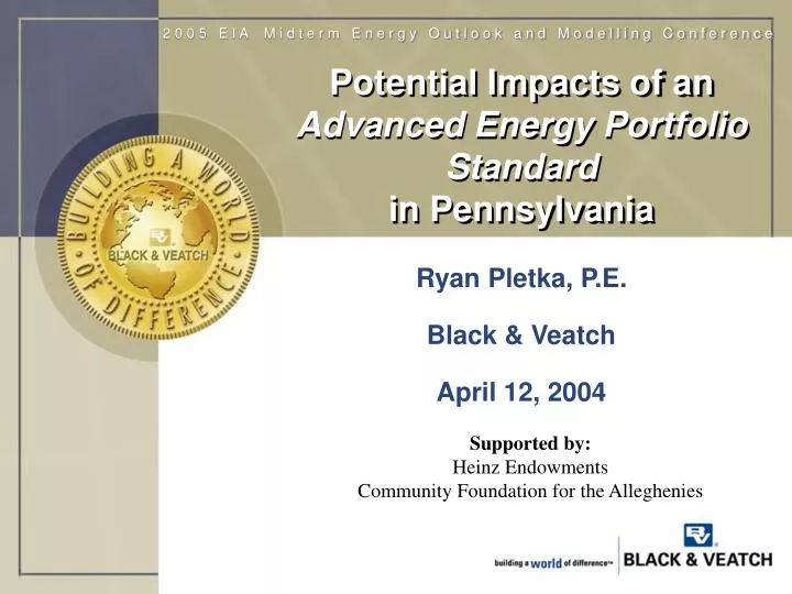 potential impacts of an advanced energy portfolio standard in pennsylvania