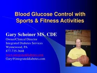 Blood Glucose Control with Sports &amp; Fitness Activities