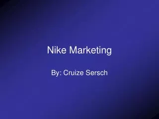 Nike Marketing