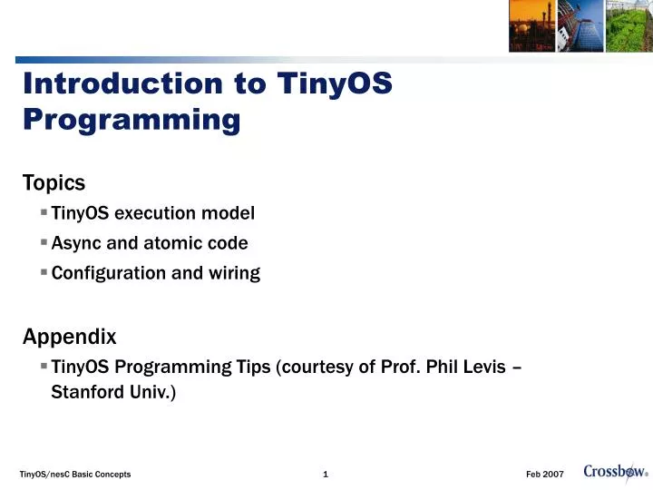 introduction to tinyos programming
