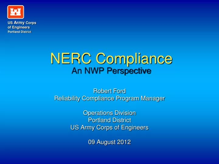 nerc compliance an nwp perspective