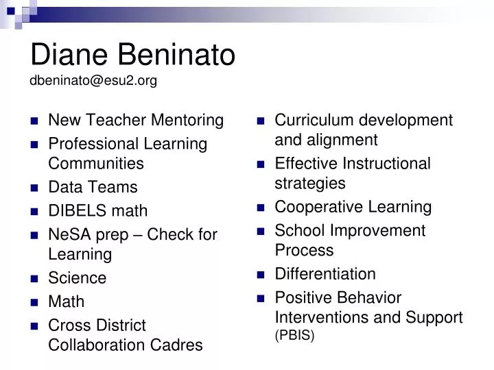 diane beninato dbeninato@esu2 org