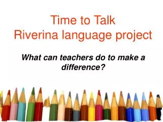 Time to Talk Riverina language project