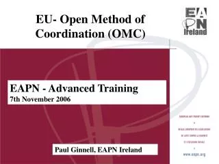 EU- Open Method of Coordination (OMC)