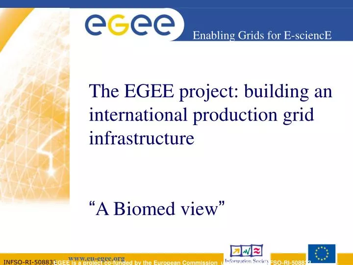 the egee project building an international production grid infrastructure a biomed view
