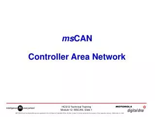 ms CAN Controller Area Network