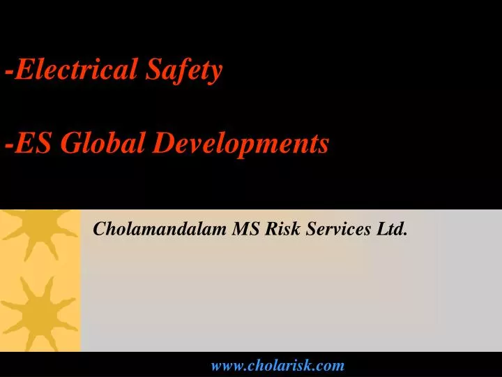 electrical safety es global developments