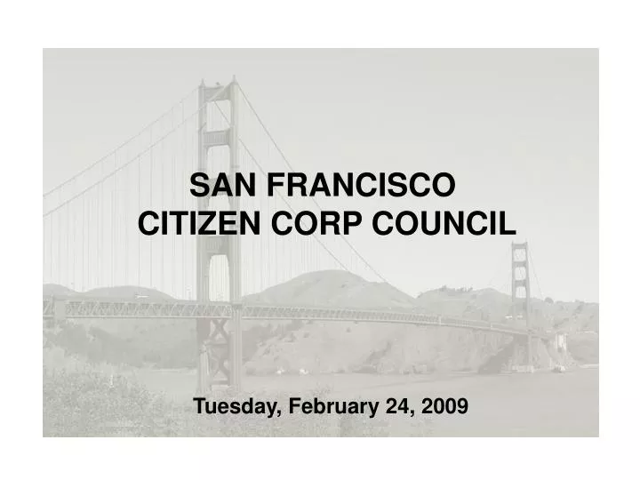 san francisco citizen corp council