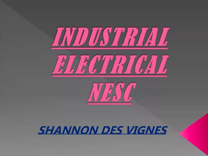 industrial electrical nesc